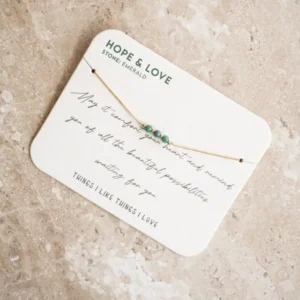 TILTIL Love Gemstone Bracelet Emerald - Things I Like Things I Love
