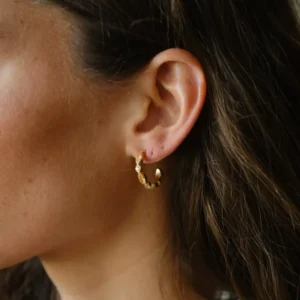 TILTIL Set of 2 Earrings Zircon Large Orange - Things I Like Things I Love