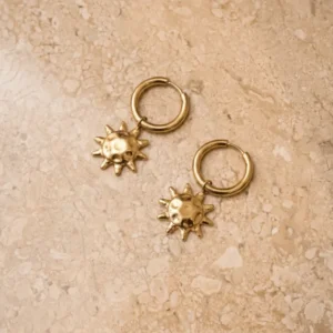 TILTIL Set of 2 Hoop Goldplated Sunshine - Things I Like Things I Love