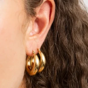 TILTIL Set van 2 Hoops Goldplated Saar - Things I Like Things I Love