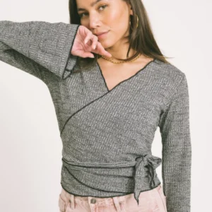 TILTIL Willy Wrap Flare Grey Melange - Things I Like Things I Love