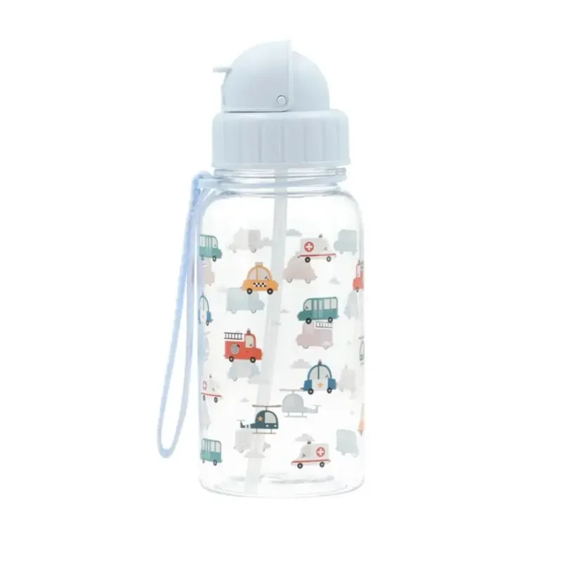 Trinkflasche 500 ml 'City Cars' blau
