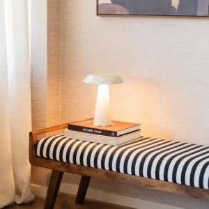 Wireless Table Lamp Blocco Beige - Things I Like Things I Love