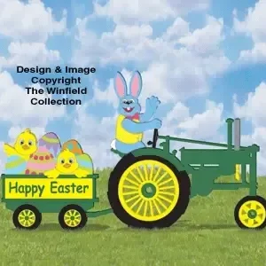 Waving Bunny, Tractor & Easter Wagon Pattern Set (YD251, W1979 & 1980) - The Winfield Collection