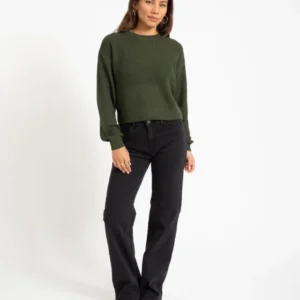 Yolanda Wide Leg Straight Black - Things I Like Things I Love