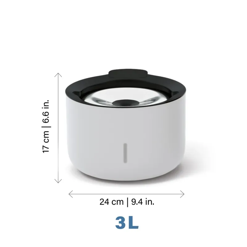 Zeus Oasis Trinkbrunnen für Hunde 3L oder 6L Volumen – 3L Fassungsvermögen